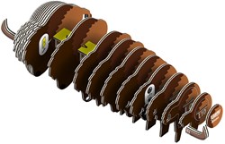 Eugy kit creativo 3D bisonte - giocattolo ecologico