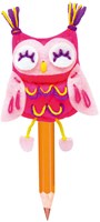 Avenir topper per matita gufo - topper colorato in plastica per bambini