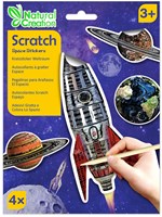 Avenir Scratch Stickers spazio - adesivi da grattare creativi per bambini