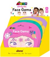 Avenir adesivi viso - Face Art adesivi con gemme per bambini