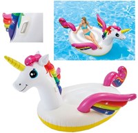 Intex materassino unicorno gonfiabile piscina spiaggia 287x193x165 cm