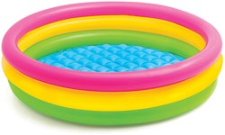Intex Piscina Gonfiabile Sunset Glow - Rotonda - 147 x 33 cm - Multicolore