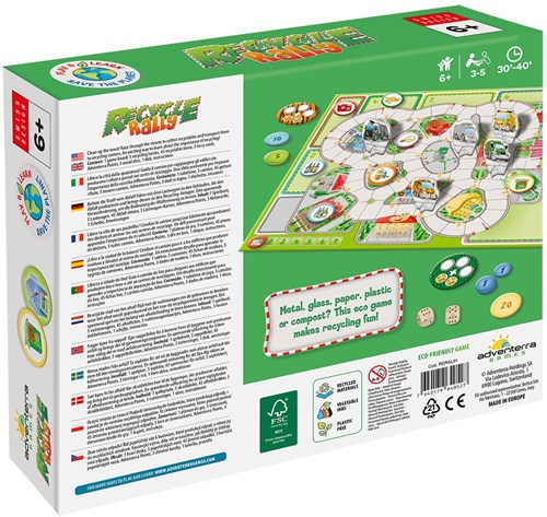 Adventerra Games gioco educativo da tavolo Recycle Rally per bambini-3