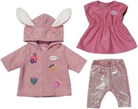 BABY born abbigliamento per bambole set cappotto con vestito 43 cm - coniglietto carino-2