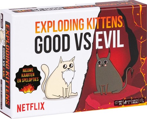 Exploding Kittens gioco di carte Good vs Evil gioco strategico olandese