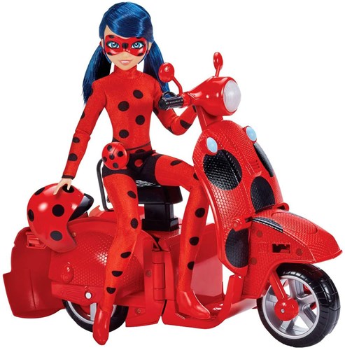 Bandai Miraculous Ladybug Set di gioco - Scooter con bambola 26 cm - Giocattolo per bambini-3