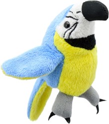 The Puppet Company burattino da dito pappagallo blu-oro 12cm giocattolo