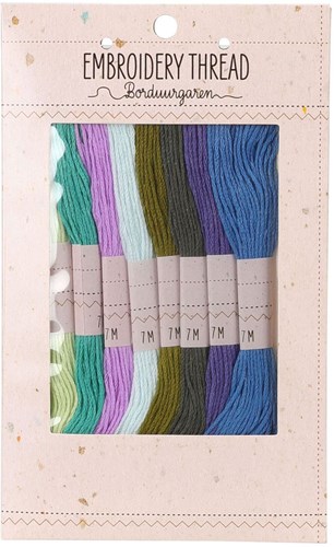 Set fili da ricamo filo da cucito multicolore 8 pezzi 8x7m creativo