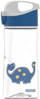 SIGG borraccia bambini Dino 0,45L - Tritan - blu trasparente - con cannuccia-2