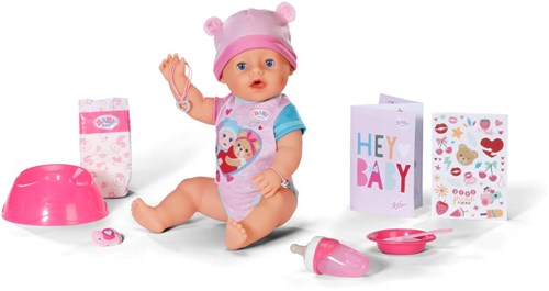 BABY born bambola Emma 43 cm - bambola interattiva con accessori-2