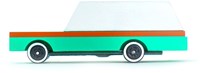 Candylab auto in legno - auto da corsa design verde teal-2
