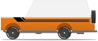 Candylab auto giocattolo in legno - Rio Grande Mule Orange miniatura-2