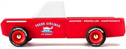 Candylab auto giocattolo in legno Americana Longhorn Red multicolore