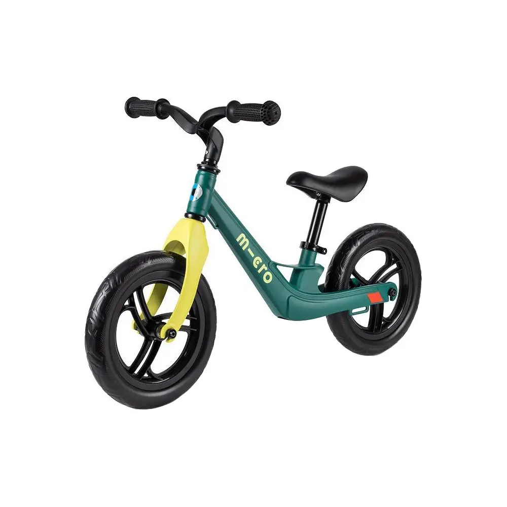 Micro bicicletta senza pedali Balance Bike Lite Peacock Green - ultraleggera in magnesio