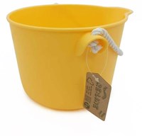 Viking Toys secchiello - grande secchiello da spiaggia giallo plastica riciclata-3