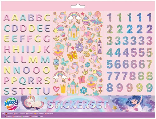 Creative Craft Group fogli di adesivi - Set adesivi unicorno Fairy per bambini