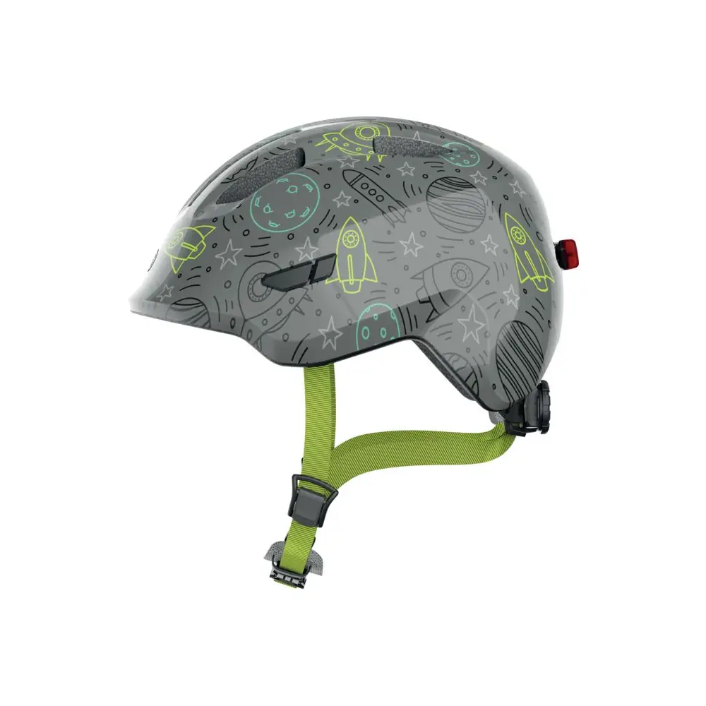 Vedes casco bici bambini LED grigio spazio 50-55 cm sicurezza
