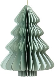 Decoris decorazione natalizia albero carta verde 15cm FSC decorazione