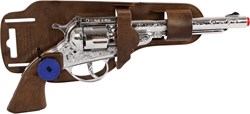 Pistola a salve 8 colpi giocattolo cowboy revolver in metallo