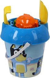 Bluey set secchiello spiaggia 5 pezzi 18 cm giocattolo sabbia