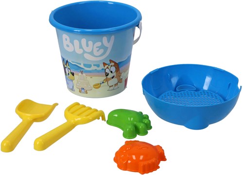 Bluey set secchiello spiaggia 5 pezzi 18 cm giocattolo sabbia-3