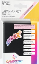 Gamegenic bustine protettive Japanese Size nere 60 pezzi - carte da gioco