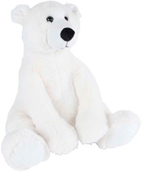 Orso polare di peluche seduto 33cm - morbido peluche giocattolo