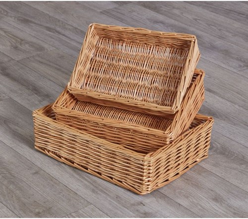 Cosy mini vassoi cesti portaoggetti 6 pezzi salice buff