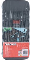 Black+Decker set attrezzi da giardino 4 pezzi con tappetino e forbici da potatura-3