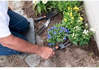 Black+Decker set attrezzi da giardino 4 pezzi con tappetino e forbici da potatura-2