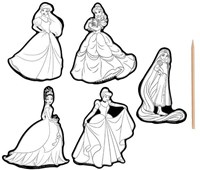 Creative Craft Group stickers principessa Disney set creativo - sticker da grattare-2