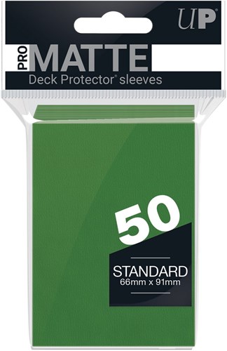 Ultra Pro bustine protettive Pro-Matte verdi per giochi di carte 50 pezzi-2