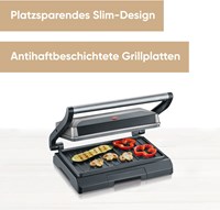 Severin multigrill compatto 800W grigio metallizzato grill da cucina-2