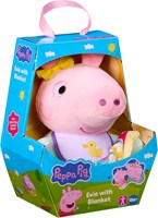 Chillfactor Peppa Pig peluche Evie con coperta - giocattolo morbido