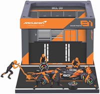 Bburago auto giocattolo F1 McLaren MCL38 2024 Diorama Piastri scala 1:43-2