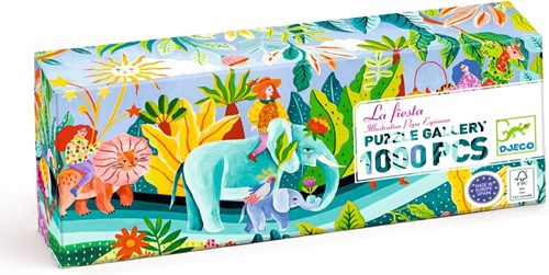 Djeco puzzle La fiesta - 1000 pezzi - FSC MIX - divertimento colorato