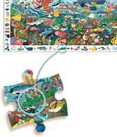 Djeco puzzle - puzzle di osservazione Les secrets de la mer 200 pezzi FSC-3
