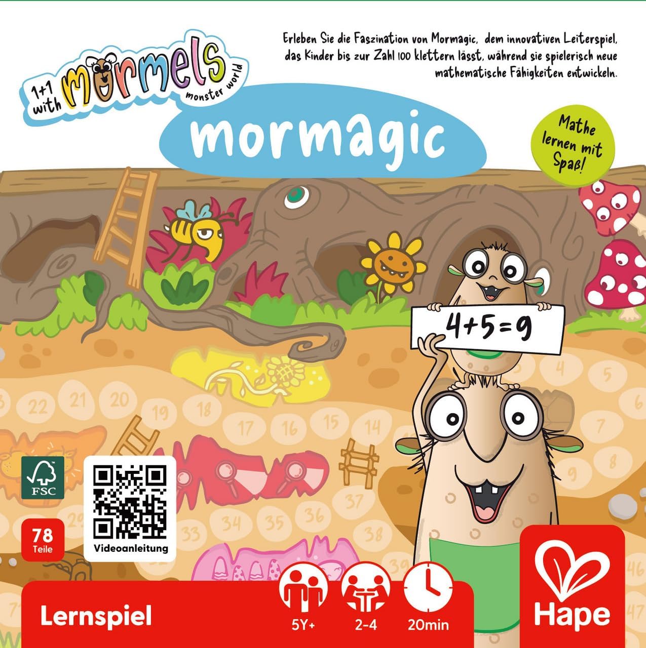 Hape gioco educativo Mormagic - gioco di mostri matematici per bambini-3