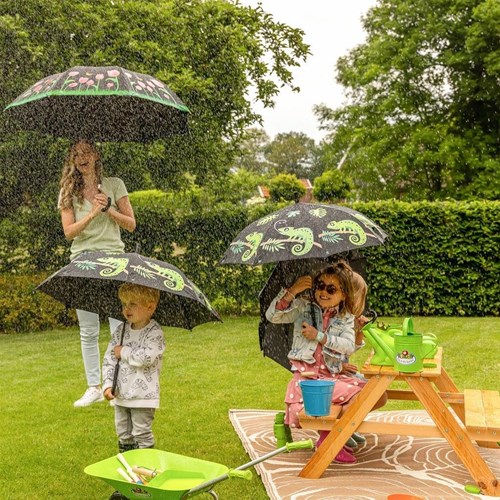 Esschert Design ombrello bambini camaleonte magico che cambia colore-3