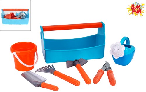 Van Manen giocattolo da giardino Sun Fun set attrezzi bambini 7 pezzi
