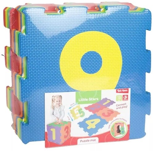 Toi-Toys tappetino da gioco in schiuma tappeto puzzle con numeri - giocattolo educativo