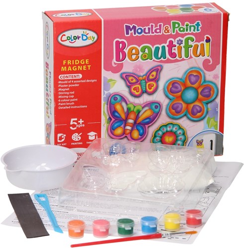 Lobbes set creativo gesso magneti farfalle fiori giocattolo creativo-3