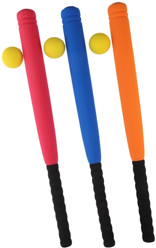 Giocattolo mazza da baseball in schiuma con palla - divertimento sportivo colorato