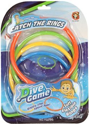 Anelli da immersione giocattolo - 4 pezzi - Giochi da piscina