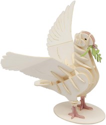 Modello 3D in carta FRIDOLIN - Colomba bianca