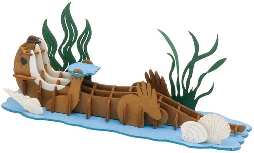 Fridolin modello di carta 3D - kit lontra giocattolo educativo
