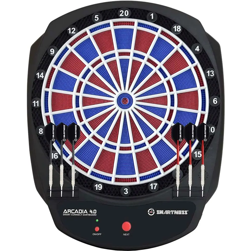 Carromco bersaglio elettronico Smartness Arcadia 4.0 con app e freccette