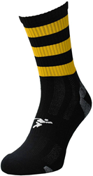 Precision calze sportive junior - GAA mid calzini nero/giallo - traspiranti