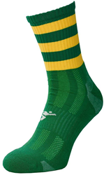 Precision calze sportive GAA mid - verde/oro - traspiranti e comode