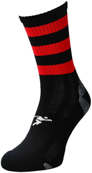 Precision calze sportive Pro Junior metà altezza nero-rosso comfort traspirante